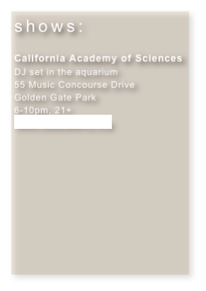 shows:
     
July 21st (we are now doing the 3rd Wed. 
of each month)
     
     
     
     
     

